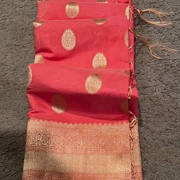 Soft Banarasi Saree in Pastel Pink with Rich Zari Border & Pallu Boutique - Picture 15 of 15